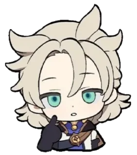 😕 emoji Genshin reacts @carlysticker Telegram sticker 10 of 54