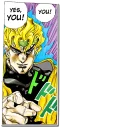 👇 emoji Jojo's Bizzare Adventures Unofficial Stickers Telegram sticker 23 of 76