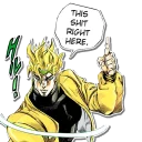 👆 emoji Jojo's Bizzare Adventures Unofficial Stickers Telegram sticker 24 of 76