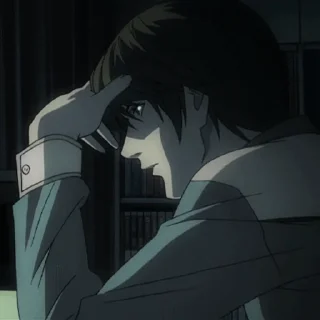🖊 emoji Light Yagami, @JustSomeBullshit Telegram sticker 13 of 120