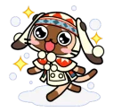 ❄ emoji Felyne Monster Hunter Telegram sticker 23 of 40