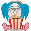 😋 emoji 𓄂Ƀ⃬ʟu⃑ᴇ @HANGSEED𖨘 Telegram sticker 8 of 15
