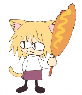 🌭 emoji неко арк\ тобто Гуренья :3 Telegram sticker 9 of 13