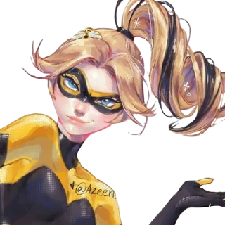 💛 emoji Queen Bee - Miraculous : @Characters_stickers Telegram sticker 24 of 28