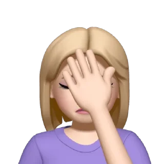 🤦‍♀️ emoji blair Telegram sticker 14 of 39