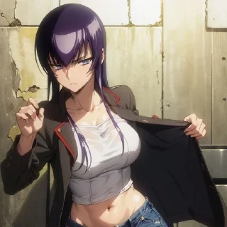 🌟 emoji Busujima Saeko ⚔ @KesitoMania Telegram sticker 7 of 89