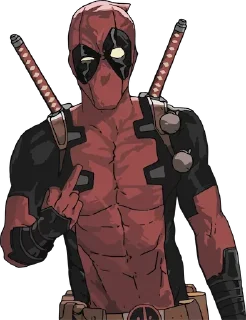 👆 emoji Deadpool Telegram sticker 21 of 34
