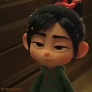 🤦‍♀ emoji Vanellope ☺️ @MochaStickers Telegram sticker 9 of 14
