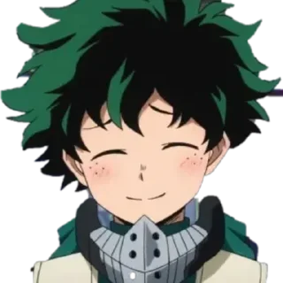 😊 emoji IZUKU MIDORIYA @R666d1 Telegram sticker 16 of 111