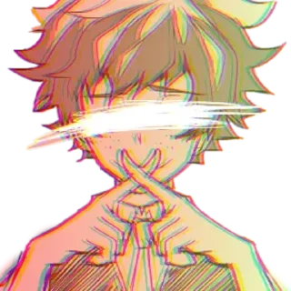 🤫 emoji IZUKU MIDORIYA @R666d1 Telegram sticker 17 of 111