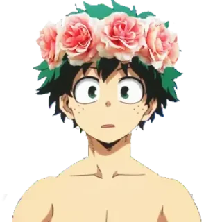 😦 emoji IZUKU MIDORIYA @R666d1 Telegram sticker 9 of 111