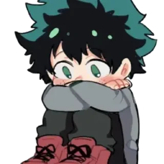 😪 emoji IZUKU MIDORIYA @R666d1 Telegram sticker 21 of 111