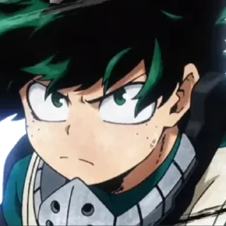 😠 emoji IZUKU MIDORIYA @R666d1 Telegram sticker 14 of 111