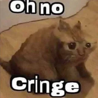 😐 emoji Oh No Cringe | @overdosingonmusic Telegram sticker 15 of 120