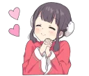 ❤️ emoji China-chan by @carlysticker Telegram sticker 1 of 40