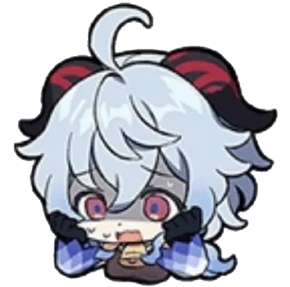😱 emoji Genshin reacts @carlysticker Telegram sticker 12 of 61