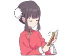 😑 emoji China-chan by @carlysticker Telegram sticker 8 of 40