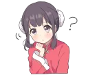❓ emoji China-chan by @carlysticker Telegram sticker 22 of 40