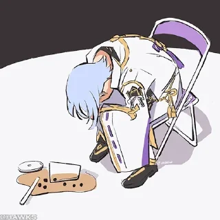Sticker from “ハスの花;~