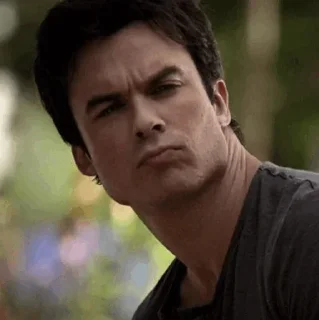 😐 emoji 'Damon Salvatore | @iStickerLand, Telegram sticker 20 of 84