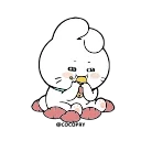 😋 emoji Dream Rabbit🐰@MochaStickers Telegram sticker 6 of 12