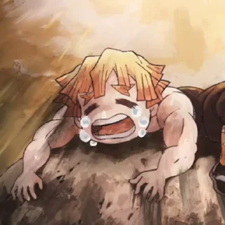 😭 emoji DEMON SLAYER S4[@Otaku_stickers_tr] Telegram sticker 6 of 38