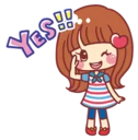👌 emoji Japanese Kawaii Girls Telegram sticker 10 of 42