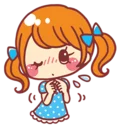 😢 emoji Japanese Kawaii Girls Telegram sticker 19 of 42