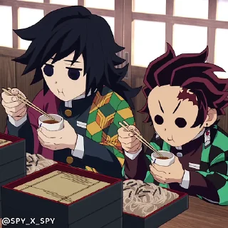 Sticker from @spy_x_spy Demon Slayer S4