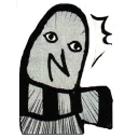 😒 emoji Oyasumi Punpun Telegram sticker 15 of 19
