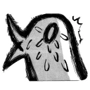😭 emoji Oyasumi Punpun Telegram sticker 12 of 19