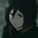 🕸 emoji -「Mikasa Ackerman🖤💫↯」¦ @kpopstan Telegram sticker 9 of 120