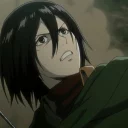 🌿 emoji -「Mikasa Ackerman🖤💫↯」¦ @kpopstan Telegram sticker 14 of 120