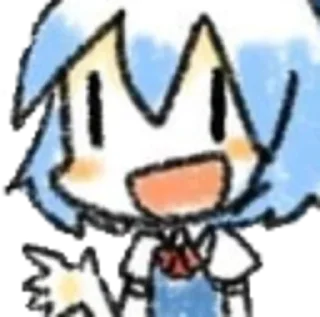 👋 emoji cirno Telegram sticker 14 of 24