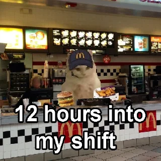 😽 emoji Catwifmcdonaldshat Solana Telegram sticker 10 of 10