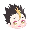 😍 emoji Nishinoya @Nekosticker Telegram sticker 18 of 54