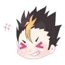 😆 emoji Nishinoya @Nekosticker Telegram sticker 19 of 54