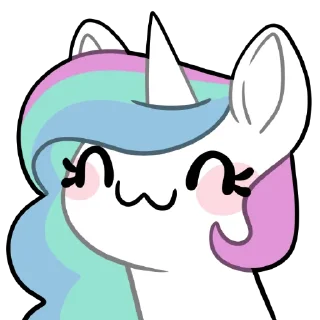 😺 emoji Derp Celestia Telegram sticker 8 of 13