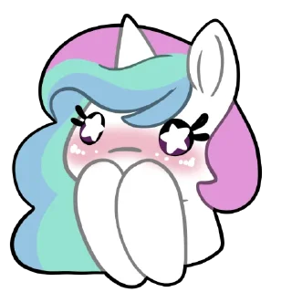 😊 emoji Derp Celestia Telegram sticker 5 of 13