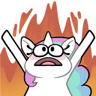 🔥 emoji Derp Celestia Telegram sticker 12 of 13