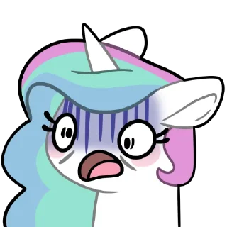 😳 emoji Derp Celestia Telegram sticker 11 of 13