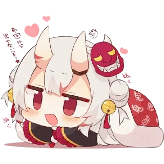 😌 emoji Nakiri Ayame per Wizard Telegram sticker 6 of 26