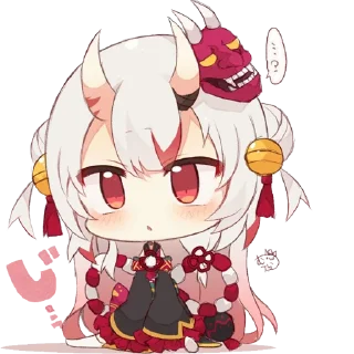 ❔ emoji Nakiri Ayame per Wizard Telegram sticker 14 of 26