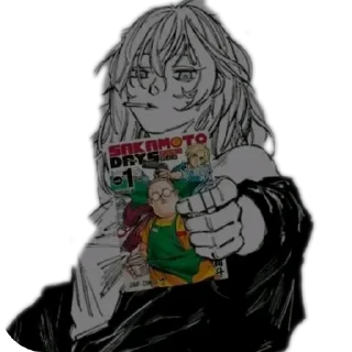 🔥 emoji Sakamoto Days by @Black_kaneki_San Telegram sticker 8 of 9