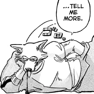 😏 emoji BEASTARS Telegram sticker 22 of 42