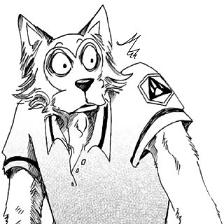 😧 emoji BEASTARS Telegram sticker 15 of 42