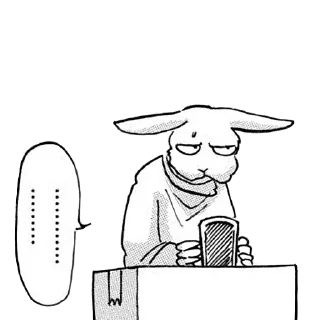 😒 emoji BEASTARS Telegram sticker 17 of 42