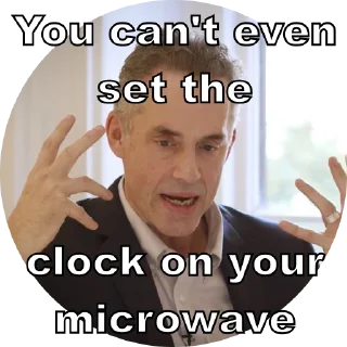 🕐 emoji Jordan B Peterson Telegram sticker 17 of 17