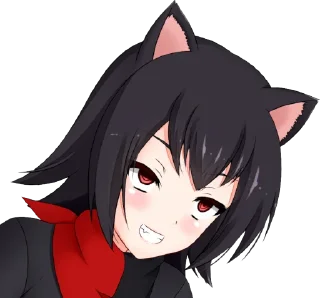 😏 emoji /leftypol/ catgirls | @StickersOfAstora Telegram sticker 11 of 70