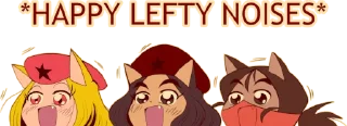 😸 emoji /leftypol/ catgirls | @StickersOfAstora Telegram sticker 1 of 70